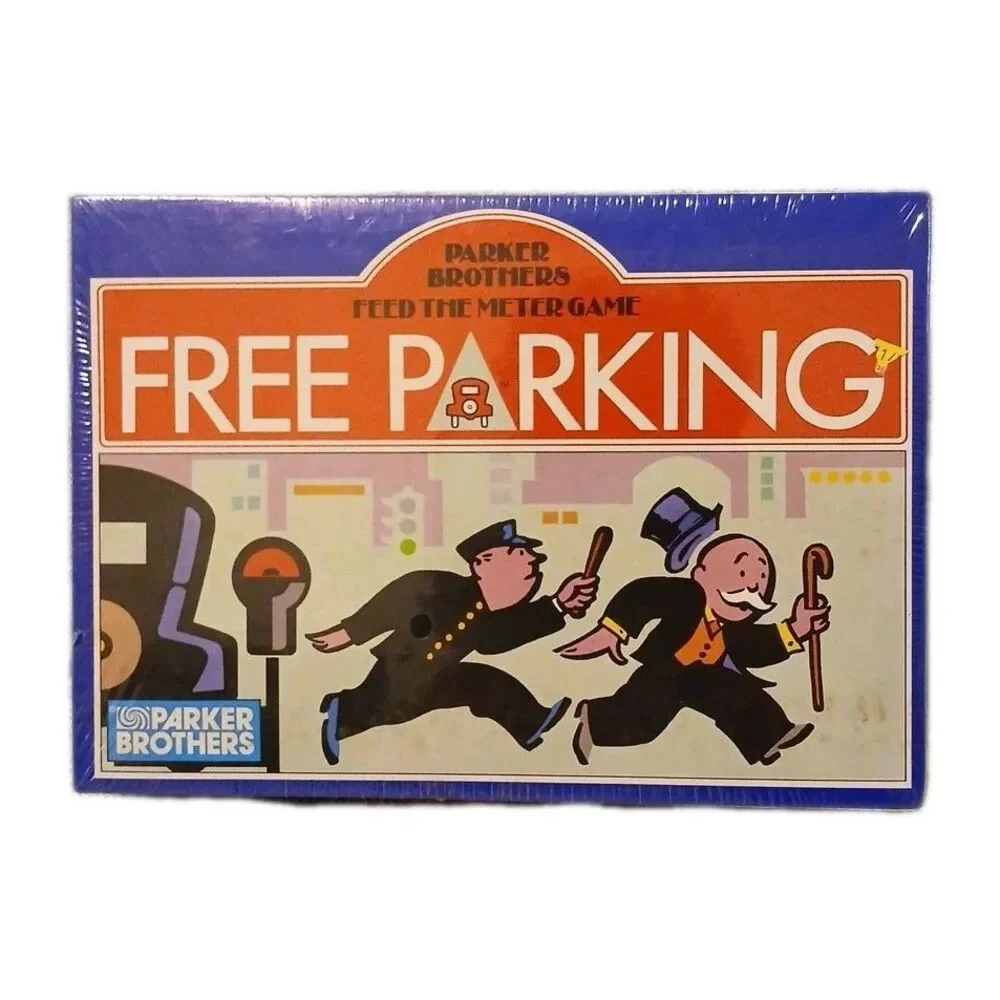 Vintage 1988 Parker Brothers Free Parking Card Board Game - NEW SEALED